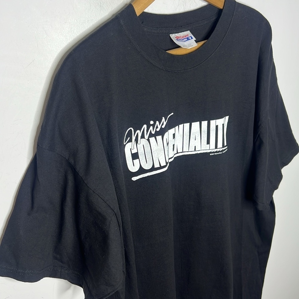Vintage Y2K Miss Congeniality Sandra Bullock Warner Bros Movie Promo T Shirt XL